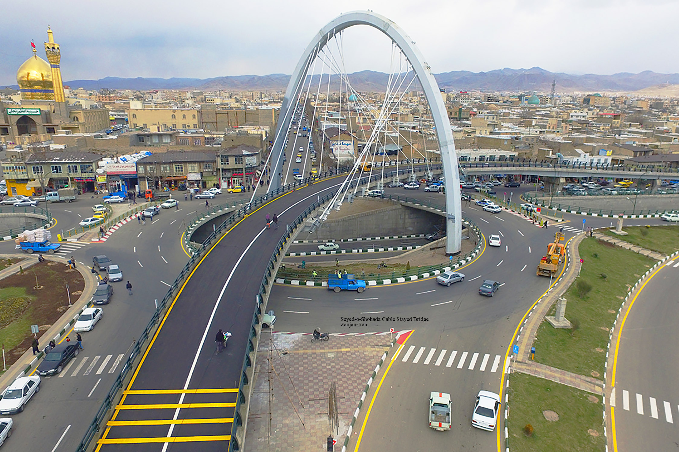 Zanjan Cable Stayed Bridge
